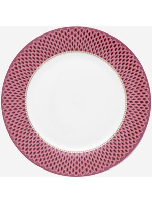 UltraMint Kırmızı Porselen Yemek Tabağı 26,5 Cm, Şık ve Zarif Tasarım