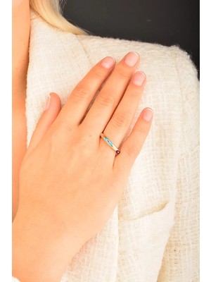 CEBECİ Cebeci 14 Ayar Fortuna Rose Altın Yüzük