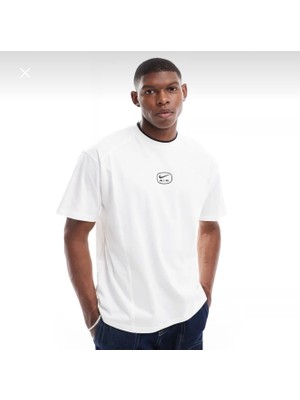 Nike Sportswear Swoosh Air Logo Short-Sleeve Erkek TIŞÖRT-HM0182-100