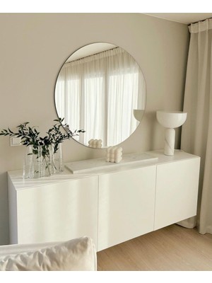 Ersan Dizayn Yuvarlak Çerçevesiz Ayna 70 cm