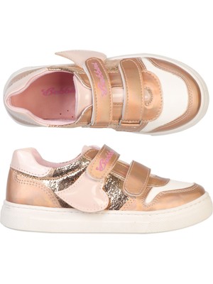 Bebbini Luna-Bronz Işıltılı Kalpli Kız Çocuk Sneaker-Spor Ayakkabı