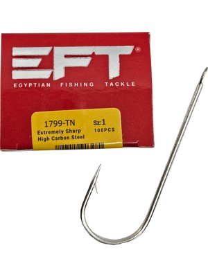 EFT EFT Hook 1799 Beyaz Düz İğne 100 Adet