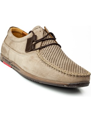 James Franco 5092 Gri Nubuk Deri Günlük Erkek Ayakkabı