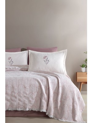 Elart Sunrise Yastık Kılıfı %100 Pamuk 2 Adet (50X70 Cm) Gülkurusu