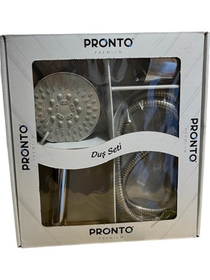 Veka Pronto El Duş Seti – Paslanmaz Çelik Hortumlu, Çok Fonksiyonlu Duş Başlığı