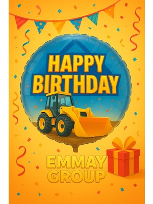 İTHAL Büyük Boy Inşaat Temalı Folyo Balon