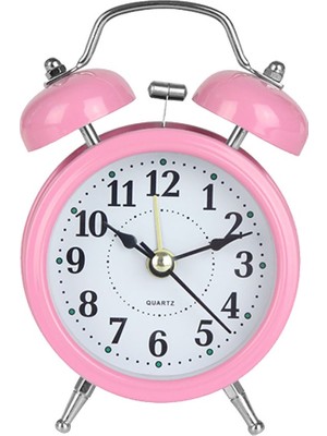 Hobimtek Yüksek Sesli Alarmlı Saat Nostaljik Analog Çalar Saat Fosforlu Işıklı Alarmlı Metal Gövde Akar Saniyeli Sessiz Şarjlı Pilli Saat HT-850