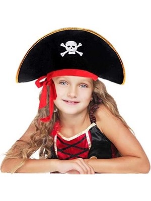 Üreticiniz Kaptan Jack Kadife Çocuk Boy Korsan Şapkası 481348