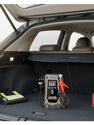 Verto Araçlar Için Akü Takviye ve Dijital Hava Kompresörü 16000 Mah