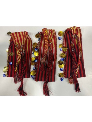 Moda Nokta Karadeniz Yöresel Keşan, Fular, Şal, Atkı, Saç Bandı, Bağlamalı Bandana, Puşi 3 Adet Örgülü