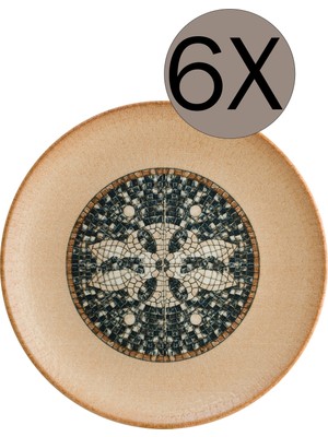 UltraMint Şık 27 cm 6'lı Servis Tabağı, Modern ve Dayanıklı Tasarım