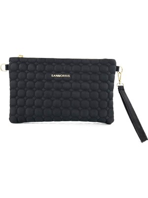 Sanmorris Kadın Suni Deri Ayarlanabilir Çapraz ve El Askılı Portföy, Clutch Çanta