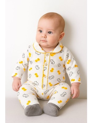 Buufuu Mevsimlik Bebek Çocuk Pamuklu Oya'li Alt Üst Takım