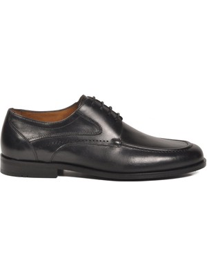 Ayakmod Siyah Hakiki Deri Erkek Klasik Ayakkabı 3516 M