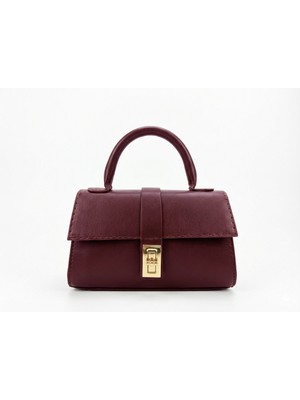 Madame Altın Kilitli Mini El Çantası | Retro Tasarım ve Zarif Şıklık