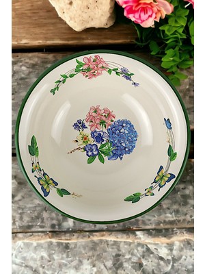 UltraMint 32 cm Emaye Leğen, Çırpma, Meyve ve Hamur Kabı, Çok Amaçlı Büyük Kase