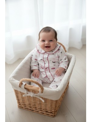 Buufuu Mevsimlik Bebek Çocuk Pamuklu Oya'li Alt Üst Takım