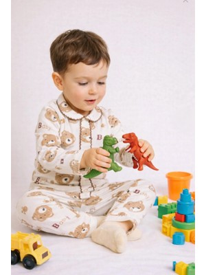 Buufuu Mevsimlik Bebek Çocuk Pamuklu Oya'li Alt Üst Takım