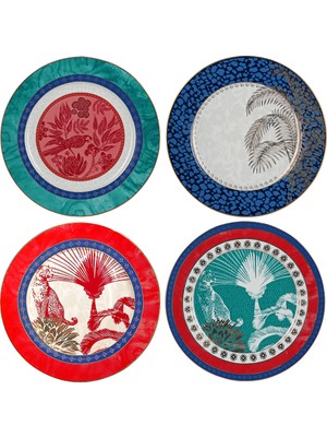 UltraMint Şık ve Dayanıklı 20CM 4'lü Tabak Seti, Evinizi Güzelleştirir