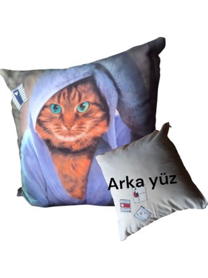 Kirlent Kılıfı 45X45 Kedicik