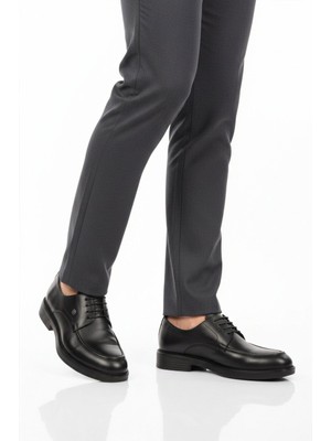 Ayakmod Siyah Hakiki Deri Erkek Casual Ayakkabı 618 M