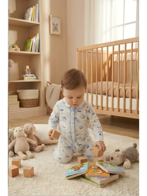 Buufuu Mevsimlik Bebek Çocuk Pamuklu Oya'li Alt Üst Takım