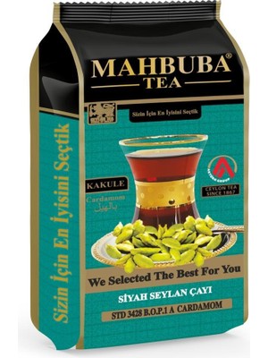 Mahbuba STD 3428 Kakule Cardamom Aromalı İthal Seylan Sri Lanka Ceylon Kaçak Siyah Yaprak Çayı 200gr