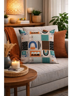 Evdek Çift Tarafı Baskılı Kırlent Kılıfı 6EBD10