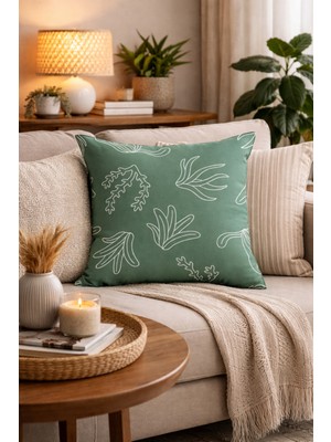 Evdek Çift Tarafı Baskılı Kırlent Kılıfı 6EBD12