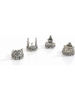 New Obsessions 4 Adet Tarihi Yarımada Ayarlanabilir Yüzük Seti