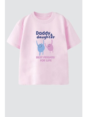 Monila Kız Çocuk Pamuklu Bisiklet Yaka Baskılı T-Shirt