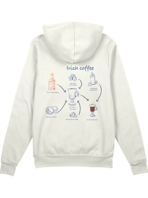 The Lucid Lab Irish Coffee Oversize Hoodie - Beyaz