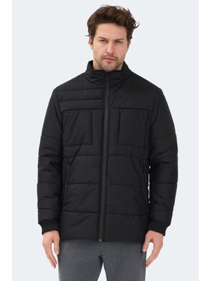 Slazenger Baldwıng Erkek Dik Yaka Fermuarlı Lacivert Mont & Kaban