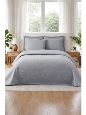 Özdilek Jakar Lux Çift Kişilik Pike Takımı - Gri