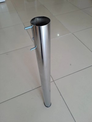 Evistro Cam ve Ahşap Mutfak Masa Ayagı 51 Lik Krom Ayak 1 Adet