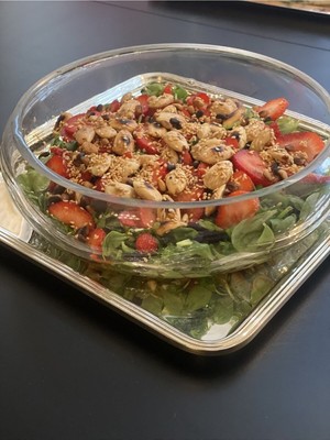 UltraMint Şık ve Dayanıklı 22CM Cam Salata Kasesi, Sağlıklı Sunumlar Için Ideal