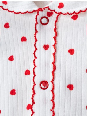 Buufuu Mevsimlik Çocuk Pamuklu Uzun Kollu Oya'li Alt Üst Takım