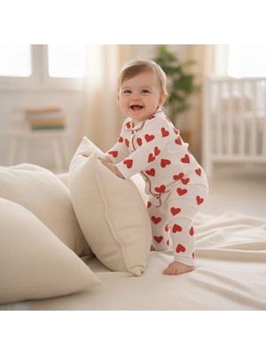 Buufuu Mevsimlik Çocuk Pamuklu Uzun Kollu Oya'li Alt Üst Takım