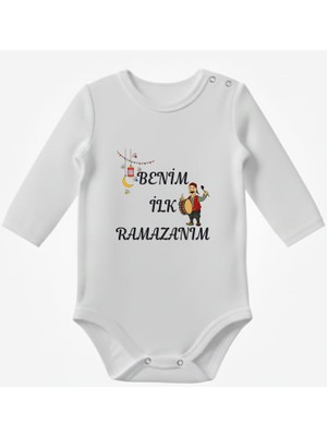 Benim Ilk Ramazanım Baskılı Uzun Kollu Bebek Body Zıbın