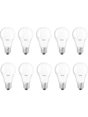 Osram LED Value Classıc A60 8.5W 4000K Kırık Beyaz Işık E27 LED Ampul 10 Adet