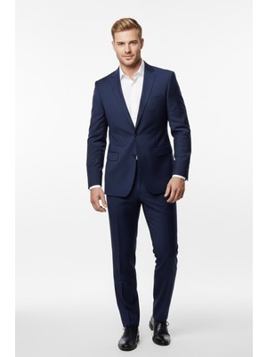 Uki Lacivert Slim Fit 6 Drop Takım Elbise