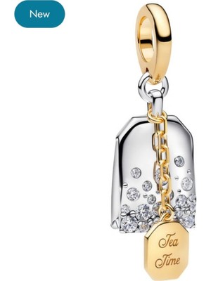 Hector Co Jewellery S925 Zirkon Taşlı Bridgerton Çay Poşeti Charm