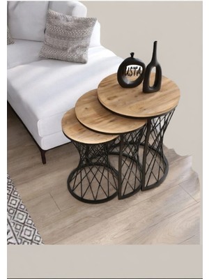 Teknor Hasır Telli Model Statik Zigon Sehpa