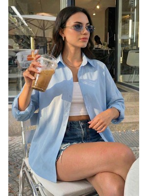 Lela Pamuk Karışımlı Regular Fit Gömlek Bayan Gömlek 6772418