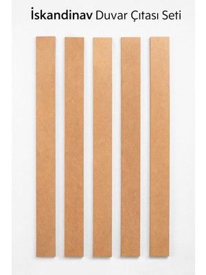 Ay Işığı Store Iskandinav Duvar Çıtası 15'li Set