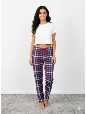 Bambu Likralı Ring Viskon Pijama Altı