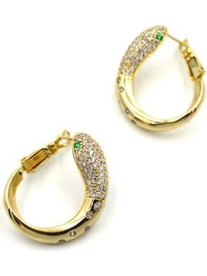 Remstdrk Yılan Küpe - Altın