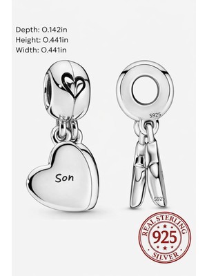 Poseidons Jewellery S925 Anne Oğul Sallantılı Aşk Charm