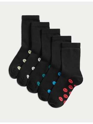 Marks & Spencer 5'li Desenli Çocuk Çorabı