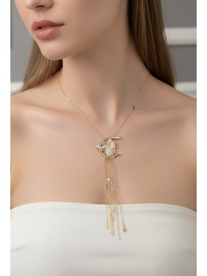 Eva Takı Store Renkli Balık Figürlü Sallantılı Çelik Zincir Kolye